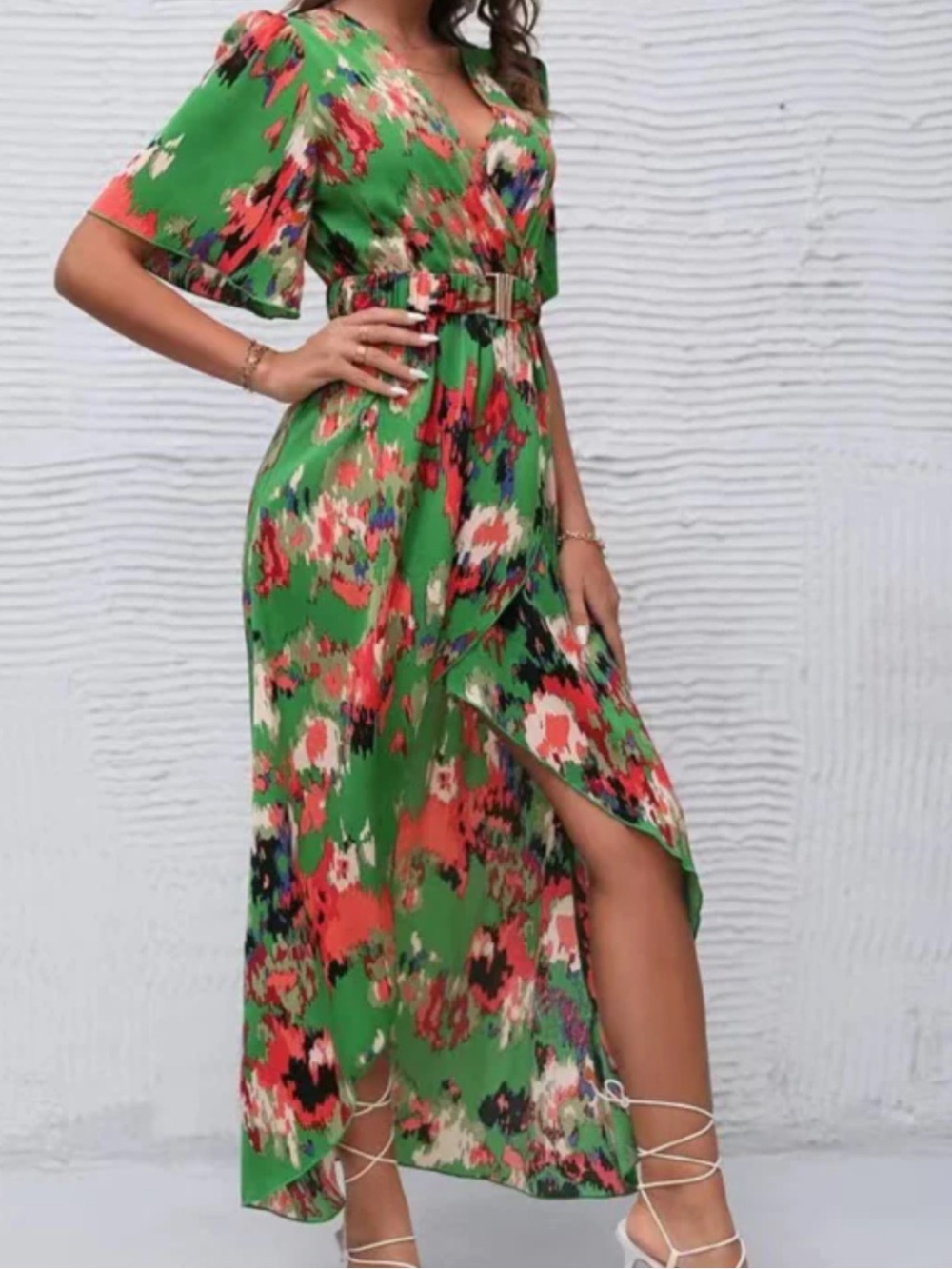 Spring/Summer Maxi Dress in Abstract Floral